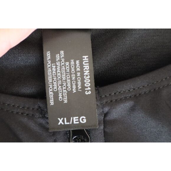 Hurley Women's Sz XL Black L/S 1-Pc Front Zip Bodysuit/Swimsuit Surf Rashguard - Picture 4 of 6